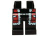 Hips and Legs with Red Santa Robe with White Trim and Pockets Pattern