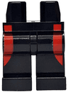Hips and Legs with Red Wetsuit Stripes on Sides Pattern