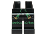Hips and Legs with Green and Gold Sash and Green Knotted Knee Straps Pattern