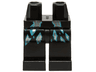 Hips and Legs with Dark Azure and Silver Shards Pattern