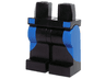 Hips and Legs with Blue Curved Panels on Front and Sides Pattern