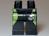 Hips and Legs with Lime Stripes on Sides and Pressure Gauge Pattern