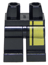Hips and Legs with Narrow and Wide Double Yellow Stripes on Left Leg Pattern