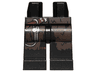 Hips and Legs with Dark Brown Fur Coattails and Silver Climbing Carabiner Pattern