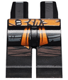 Hips and Legs with Orange Sash and Knee Wrappings Pattern