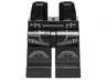 Hips and Legs with Dark Bluish Gray Armor, Knee Pads and 2 Belts with Silver Buckles Pattern