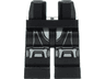 Hips and Legs with SW Dark Trooper Silver and Light Bluish Gray Armor and Knee Pads Pattern