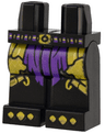 Hips and Legs with Dark Purple Robe Ends, Belt, Gold and Yellow Armor with Links, and Claws Pattern