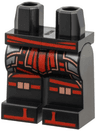 Hips and Legs with Red Sash, Straps, and Sandals, Silver Armor with Copper Trim and Knees Pattern