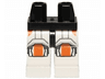 Hips and White Legs with SW Republic Trooper Armor with Orange Knee Pads Pattern