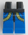 Hips and Blue Legs with Yellow Ribbed Hoses Pattern