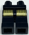 Hips and Black Legs with Castle Ninja Leg Armor Pattern