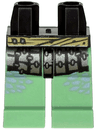 Hips and Sand Green Legs with Silver Armor Plates, Dark Tan Sash and Sand Blue Spots Pattern