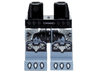 Hips and Sand Blue Legs with Silver Buckles, Bat Knee Covers and White Claws Pattern