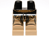Hips and Dark Tan Legs with Curved Belt, Black Loincloth Armor with Gold Filigree and Trim, Nougat Knees and Spots Pattern