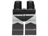 Hips and Light Bluish Gray Legs with Molded Black Lower Legs / Boots and Printed Leotard and Angled Boot Tops Pattern