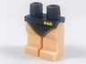 Hips and Light Nougat Legs with Gold Batman Logo and Black Leotard / Swimsuit Bottom Pattern