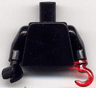 Torso Plain / Black Arms / Black Hand Right / Trans-Red Hook Left
