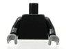 Torso Plain / Black Arms / Dark Bluish Gray Hands