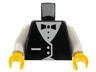 Torso Town Vest Formal with Bow Tie Pattern / White Arms / Yellow Hands