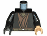 Torso SW Brown Layered Shirt and Belt Pattern (Anakin) / Black Arms / Light Nougat Hand Left / Black Hand Right
