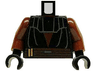 Torso SW Layered Vest with Belt Pattern (Anakin Clone Wars) / Reddish Brown Arms / Black Hands