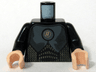 Torso Speed Racer with Gold 'R' in Circle and Chest Armor Pattern / Black Arms / Light Nougat Hands