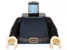 Torso SW Female Blue Stripes with Belt Pattern / Black Arms / Tan Hands
