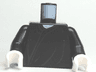 Torso Harry Potter Voldemort with Dark Green Robe Lines Pattern / Black Arms / White Hands