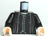 Torso Harry Potter Professor Snape 7 Gray Buttons Pattern / Black Arms / Light Nougat Hands