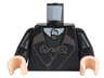 Torso Harry Potter Jacket with Dark Green Vest and Silver Fastener Pattern / Black Arms / Light Nougat Hands