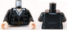 Torso PotC Jacket over Vest Fancy with Belt and Shirt Pattern / Black Arms / Light Nougat Hands