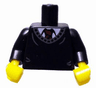 Torso Sweater over White Shirt and Dark Red Tie Pattern / Black Arms / Yellow Hands