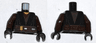 Torso SW Jedi Robe, Dark Brown Belt Pattern (Anakin Clone Wars) / Dark Brown Arms / Black Hands