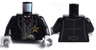 Torso Western Sheriff Star Badge, Vest, Red Ascot Pattern / Black Arms / Light Bluish Gray Hands