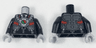 Torso Business Suit and Tie with Breathing Apparatus and Octan Logo Pattern / Black Arms / Light Bluish Gray Hands