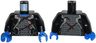 Torso Robes with Silver Trim over Armor and Dark Red Wounds Pattern / Black Arms / Blue Hands