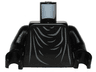 Torso Robe with Dark Bluish Gray Folds and Creases Pattern / Black Arms / Black Hands