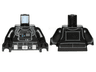 Torso SW TIE Pilot, Detailed with Back Print, Belt with Silver Buckle and Boxes Pattern / Black Arms / Black Hands