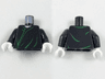 Torso Harry Potter Voldemort with Green Robe Lines Pattern / Black Arms / White Hands