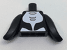 Torso Orca with White Ventral Patch Pattern / Black Fins
