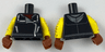 Torso Jacket with Dark Bluish Gray Collar Flap and Hood Pattern / Yellow Arms with Dark Brown Crisscross Pattern / Reddish Brown Hands