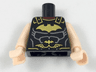 Torso Batman Logo with Muscles and Roman Breastplate Pattern / Light Nougat Arms / Light Nougat Hands