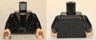 Torso Coat with Brown Zigzag Design Lapels, Black Shirt and Brown Belt Pattern / Black Arms / Light Nougat Hands