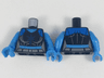 Torso Female Blue Shoulders, Dark Blue Snowflake Symbol Pattern / Dark Azure Arms / Dark Azure Hands
