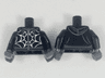 Torso Hoodie with Zipper, Dark Bluish Gray Lines, White Spider Web Pattern / Black Arms / Dark Bluish Gray Hands
