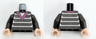 Torso Magenta V-Neck and Silver Stripes Pattern (Edna Mode) / Pearl Dark Gray Arms / Light Nougat Hands