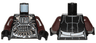 Torso Female SW Jumpsuit, Necklace with Fangs and Front Panel Pattern (Enfys Nest) / Dark Brown Arms / Black Hands