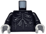 Torso Cascading Folds with Sores and Drainage Pattern / Black Arms / Light Bluish Gray Hands