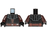 Torso SW Layered Vest with Detailed Belt, Print Front and Back Pattern (Anakin Clone Wars) / Dark Brown Arms / Black Hands